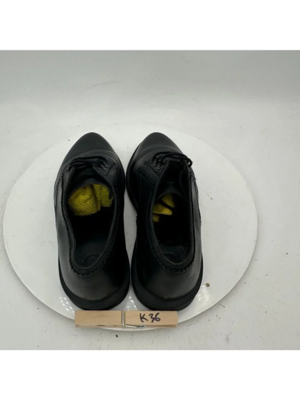 Dr. Martens Trulia Women Size 5 Black Smooth Leather Low Top Derby Shoes - Picture 9 of 11